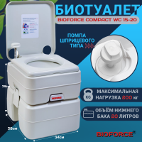Биотуалет портативный BIOFORCE Compact WC 15-20 